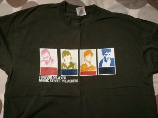 Manic Street Preachers Rare Forever Delayed Tour Shirt Size Adult Large