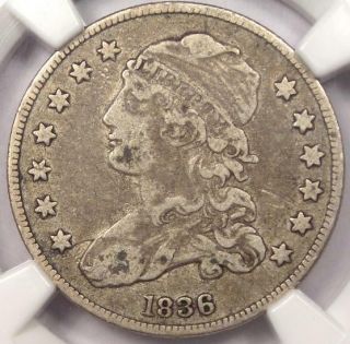 1836 Capped Bust Quarter 25c - Ngc Vf25 - Rare Early Date Certified Coin