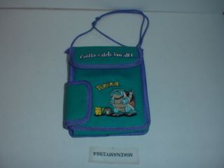 Rare Nintendo Game Boy Color Pokemon Blue Carrying Travel Case Teal / Purple