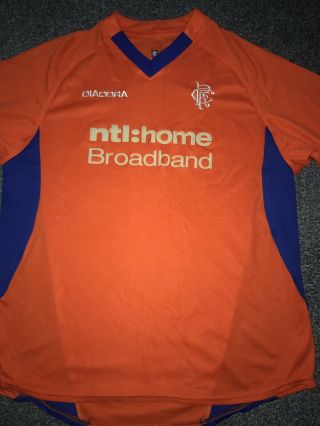 Rangers Away Shirt 2002/03 Large Rare And Vintage