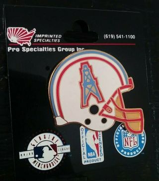 Nfl Tennessee Titans Team Logo Throwback Helmet Collectible Psg Enamel Pin Rare