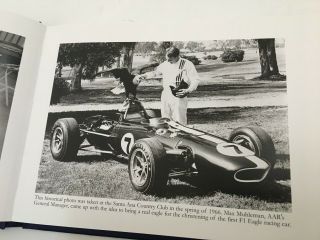 Dan Gurney SIGNED The Gurney Eagle Formula 1 Car,  Dave Friedman.  Indy 500 RARE 5