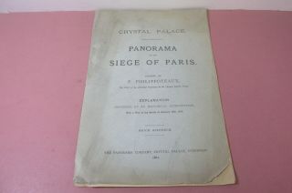 Crystal Palace,  Panorama Of The Siege Of Paris By F.  Philippoteaux,  1882,  Rare