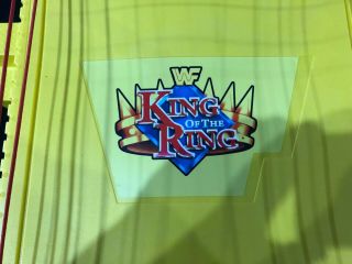RARE 1990 ' s WWF HASBRO YELLOW KING OF THE RING WRESTLING RING 3