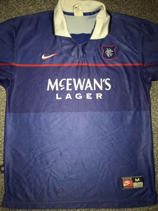 Rangers Home Shirt 1997/99 Medium Rare And Vintage