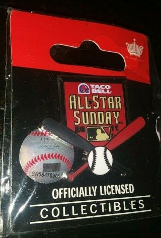 Aminco Mlb Baseball Taco Bell 2011 All - Star Sunday Collectible Enamel Pin Rare