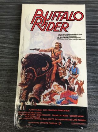 Buffalo Rider 1977 “ Guy On A Buffalo” Rare Beta Not Vhs Movie Betamax