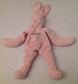 Bunnies By The Bay Silly Buddy Pink Lovey Security Toy Plush Rabbit Bow Rare Htf