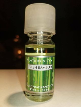Bath & Body Fresh Bamboo Home Fragrance Oil Slatkin & Co White Barn Rare