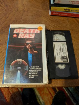 Death Ray Vhs Bfv Best Film And Video Clamshell Rare Oop Action Crime Thriller