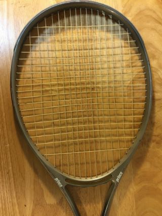 RARE Prince CTS Lightning 110 Tennis Racket Grip 4 1/4 Powerful 16 by 19 String 2