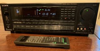 Very Rare Sony Str - D2010 250w Surround Sound Reciever W/ Remote Bundle