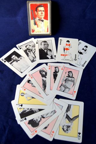 Japanese Exclusive 007 JAMES BOND GOLDFINGER PLAYING CARDS 1965 Completed RARE 4