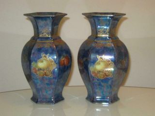 Stunning Rare Art Deco Rosenthal Lustre Ware Vases