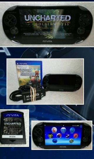 Sony Playstation Ps Vita Console Farm Simulator Uncharted 2 Games Rare