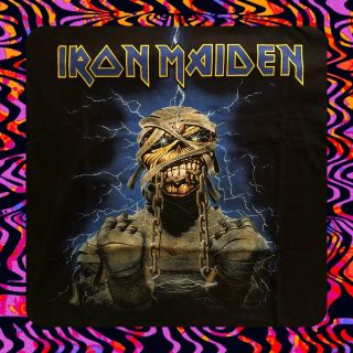 Mega Rare Unworn Vintage Iron Maiden T - Shirt 2013 L Tour Deadstock Metal