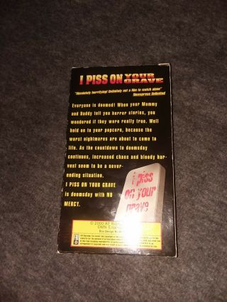 I Piss On Your Grave Vhs Horror (rare) [compilation] 2