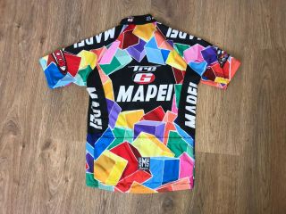 Mapei Tre Campione Italia 2002 SMS Santini very rare black cycling jersey size M 6