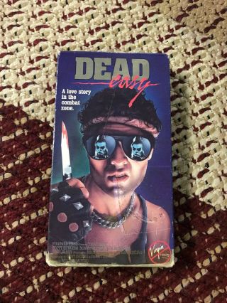 Dead Easy Vhs Rare Horror Sleazy Crazy Action Slasher Violent Gritty No Dvd