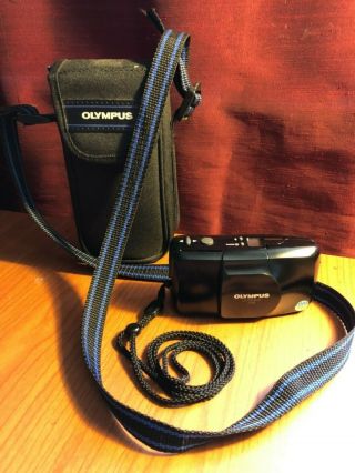 Olympus Stylus Infinity Zoom 35 - 70mm Film Camera Weather Proof Black Rare Look