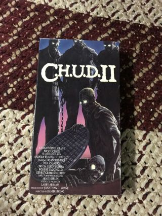 C.  H.  U.  D.  Ii Vhs Rare Vestron Video Horror Slasher Chud 2 Cult Classic Bud The