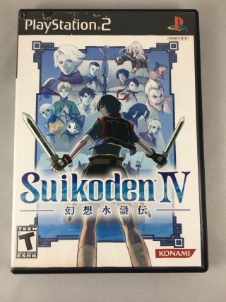Suikoden Iv (sony Playstation 2,  2005) Ps2 Black Label Rare