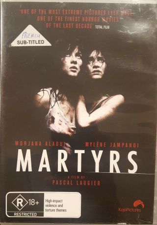 Martyrs Rare Deleted Dvd Cult Horror Extreme Canadian French Film Morjana Alaoui