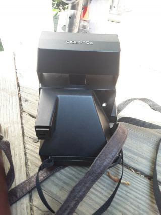 Vintage Polaroid Sun 660 AutoFocus Instant Camera With Diamond Bag Rare 5