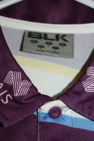 BLK Australian Open Lawn Bowls Rare Polo Shirt Size Men ' s Small 3