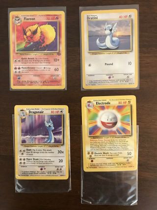 Pokémon Nm & Rare Dragonair 18/102,  Flareon 19/64,  Electrode 21/102 & 1 More