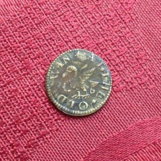17th Century London Farthing Token Shoreditch At The Old Swan 1652 Rare