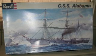 " Very Rare " C.  S.  S.  Alabama Civil War Steam Battleship 33 " Long 18 " High