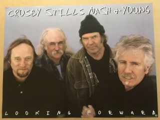 Crosby Stills Nash & Young Rare Promo Poster Of 1999 Cd 24x18 David Neil Stephen