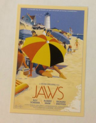 Sdcc 2013 Mondo Promo Cards Jaws By Laurent Durieux Event Promo Card Rare