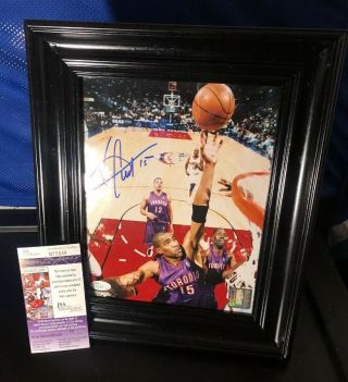 Vince Carter Signed Autographed 8x10 Photo Rare Jsa With And Framed