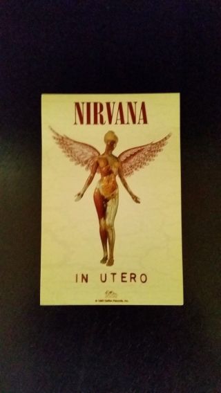 Nirvana In Utero Record Label Promo Sticker Rare