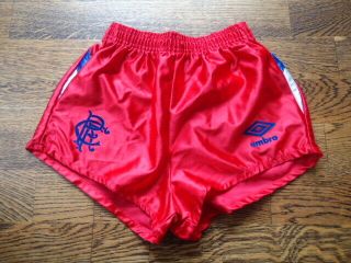 Rangers 1987 Umbro Away Shorts 26 " Unworn Rare Vintage Deadstock