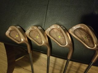 Rare Ping Becu Copper Isi Wedge Set,  Nippon Ping Shafts,  Wedge Flex,  Japan