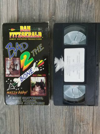 BAD 2 THE BONE Dan Fitzgerald Deer Bow Hunting MUZZY Video VHS RARE 3