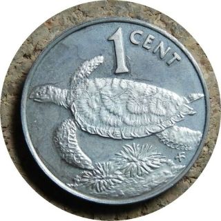 Elf British Virgin Islands 1 Cent 1985 Silver Proof Hawksbill Turtle Rare