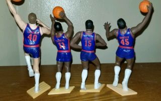 RARE (4) 1988 KENNER SLU NBA DETROIT PISTONS BILL LAIMBEER VINNIE JOHNSON LOOSE 2