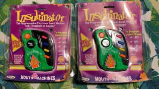 2 1995 Green Insultinator Programmable Insult Machine By Mouth Machines Rare