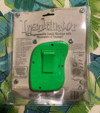 2 1995 Green Insultinator Programmable Insult Machine by Mouth Machines Rare 8