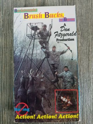Dan Fitzgerald Brush Bucks Video Vhs Hunting Deer Whitetail Rare