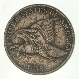 Crisp - 1858 - Flying Eagle United States Cent - Rare 035