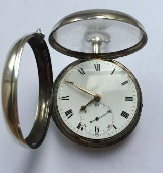 Rare Silver Verge Fusee P/watch By Thwaites And Reed Interesting Provenance