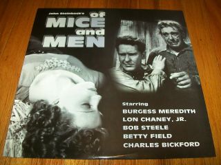 Of Mice And Men Laserdisc Ld Very Rare Great Film