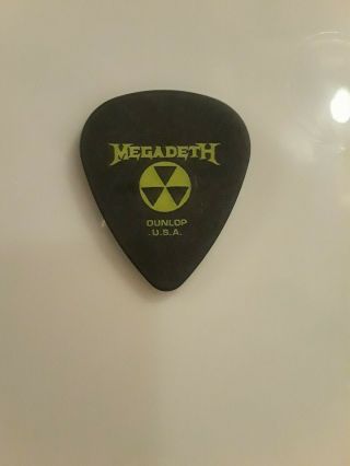 RARE David Ellefson guitar pick Signed from Megadeth. 2