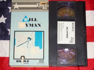 Bill Wyman Video 45 Music (vhs,  1982) The Rolling Stones Rare