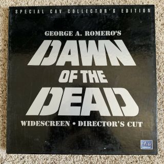 Dawn Of The Dead Special Cav Collector’s Edition Box Set Laserdisc - Rare Horror